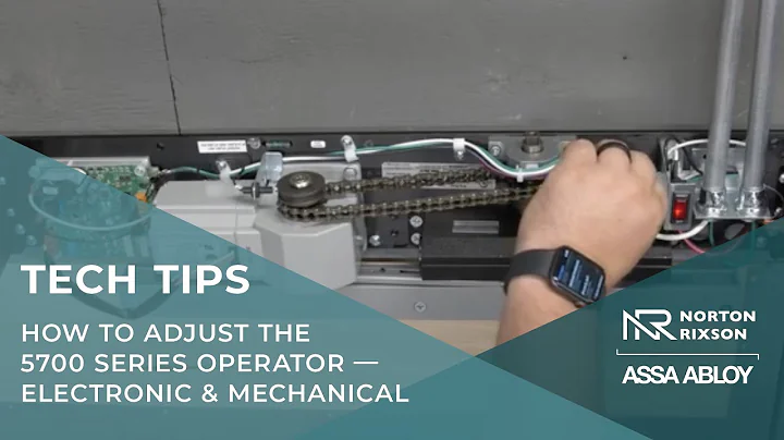 How to Adjust the Norton Rixson 5700 Series Operator — Electronic & Mechanical Adjustments