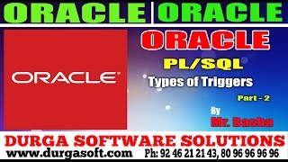 OracleTutorial || onlinetraining|| pl/sql ||Types of Triggers Part-2 by Basha