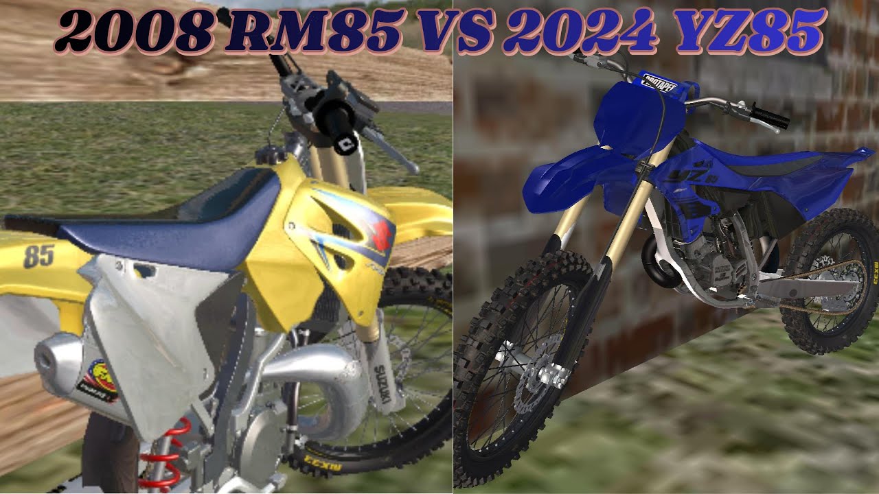 2008 RM85 VS 2024 YZ85 WHEELIES🤩🎶 *MX BIKES*