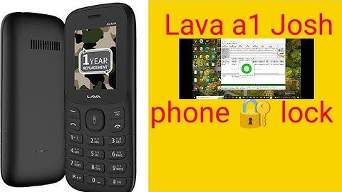 Lava A1 Josh Phone Lock Unlock/Reset By Sp Reset Tool ...YouTube ·