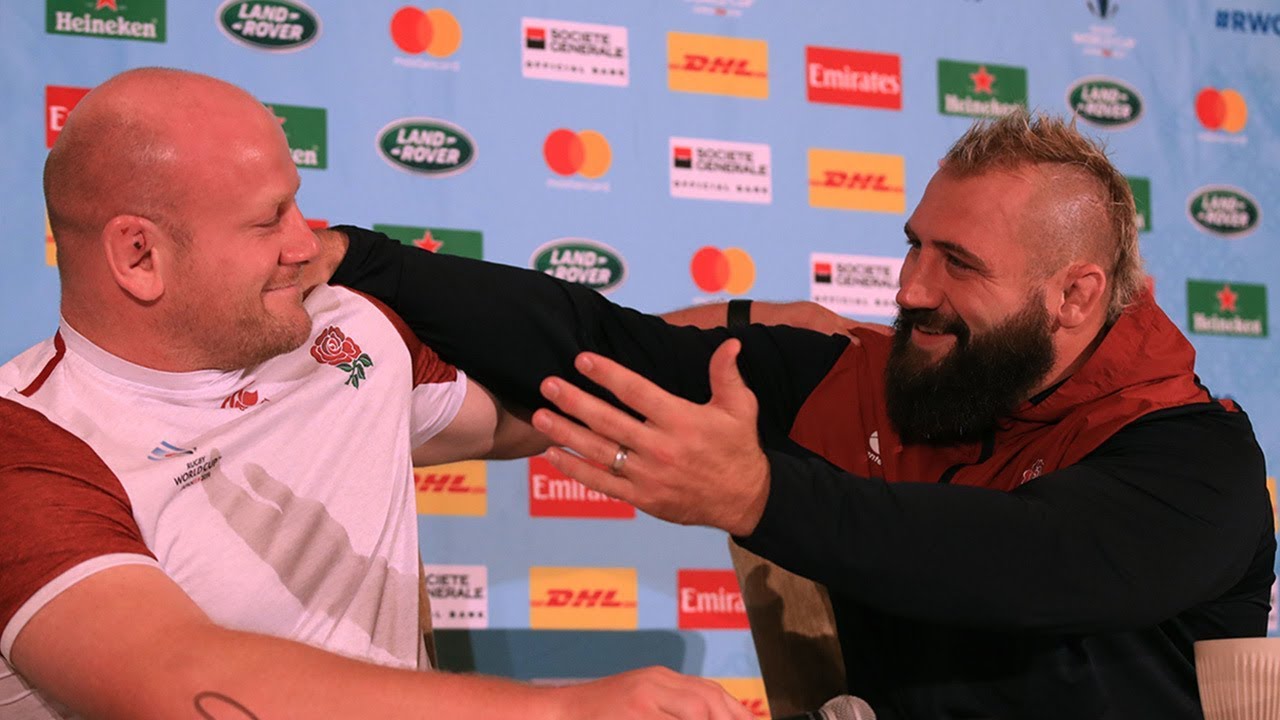 Dan Cole And Joe Marler Share Emotional Hug Ahead Of England S World Cup Final Against South Africa Youtube