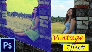How to make Vintage Effect in Photoshop 2015 screenshot 4