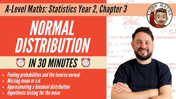 Normal Distribution in 30 minutes • A-Level Maths, Statistics Year 2, Chapter 3 📚
