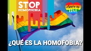 Qué es la homofobia 🏳️‍🌈