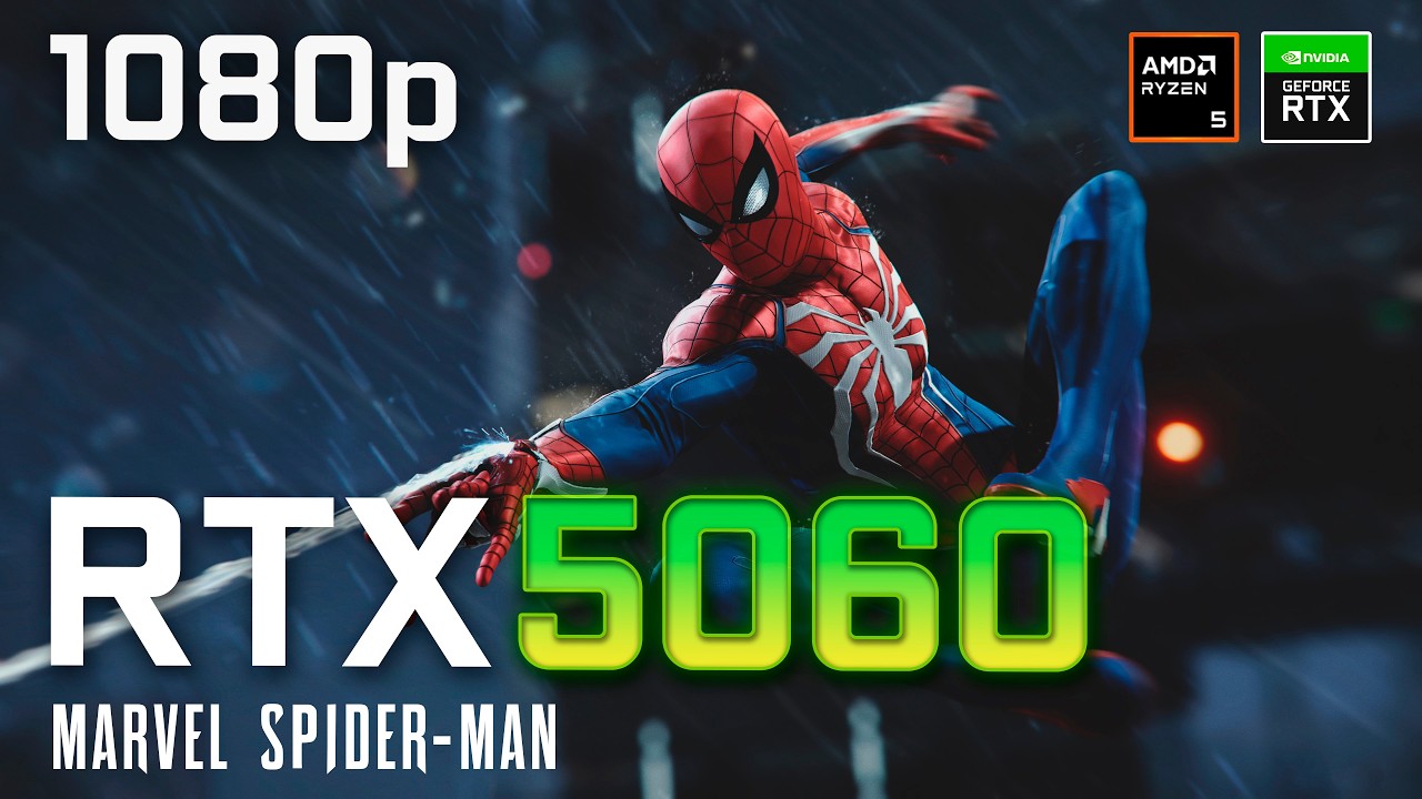 Spider Man Remastered on RTX 5060 Performance test | 1080p Ray Tracing