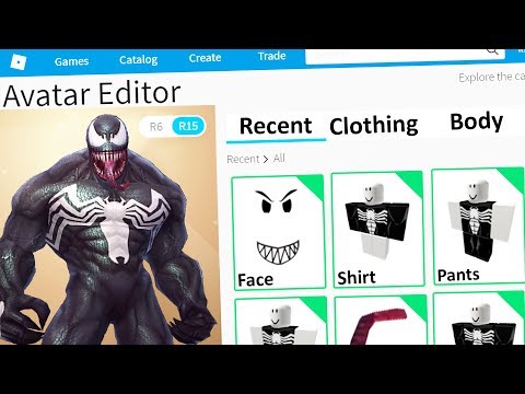 Roblox Making Venom An Account Youtube - roblox t shirt venom
