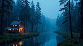 Deep Sleep in 2 Minutes 💤 Rain \& Piano Music for Stress Relief