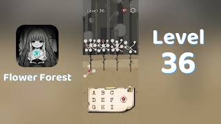Flower Forest Level 36 Walkthrough 🌸 | Word Puzzle | Solutionguruji
