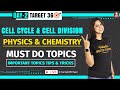 Cell Cycle and Cell Division- Must Do Topics | Important Tips & Tricks | Day 2 | Vani Mam | Biotonic