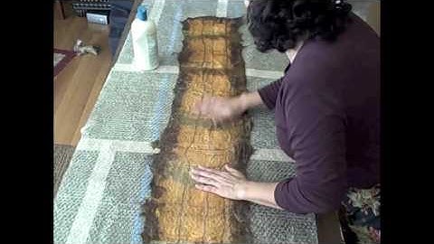 Nuno Felting 3 - Finishing & rinsing