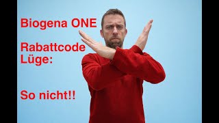 Biogena One Rabattcode Spare5 Vorsicht Rabattcode Lüge