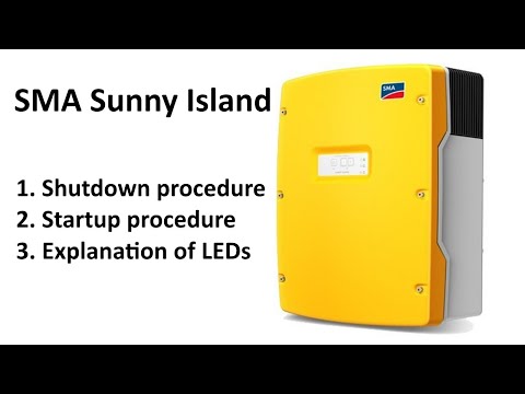SMA Sunny Island Startup & Shutdown Procedure