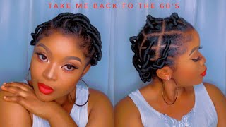 How To| African Threading Hairstyle Using Brazilian Wool| Protective Hairstyle