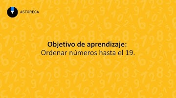 1° básico - Ordenar números hasta el 10