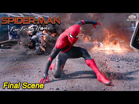 स्पाइडर-मैन vs मायाजाल का मास्टर! 🔥| Spider-Man: Far From Home | Hollywood 4k Movie scene