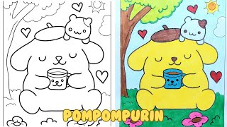 Pompompurin Coloring | Sanrio Character 