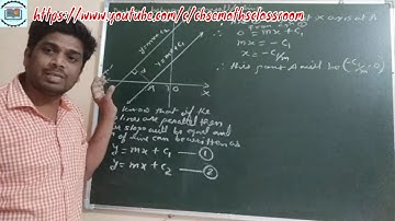 Class 11th, Chapter 10, Derivation of distance between two parallel lines