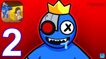 Rainbow Monster: Blue Survivor - Gameplay Walkthrough Part 2 Save Blue From Rainbow Friends (Android