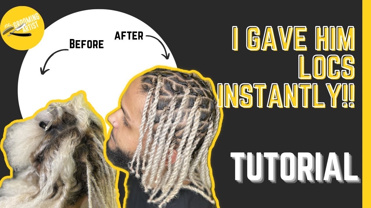 THIS TOOK HOW MANY HOURS?!?!?! | iNSTANT LOC TUTORIAL ON 3Bish Hair # ...