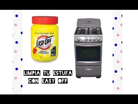 Maryanne Jones vacío de ultramar Cómo limpiar la estufa con EASY OFF - YouTube