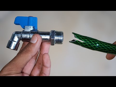 Why Didn't I Know This Trick Before! How to install a faucet on a water hose without using PVC glue