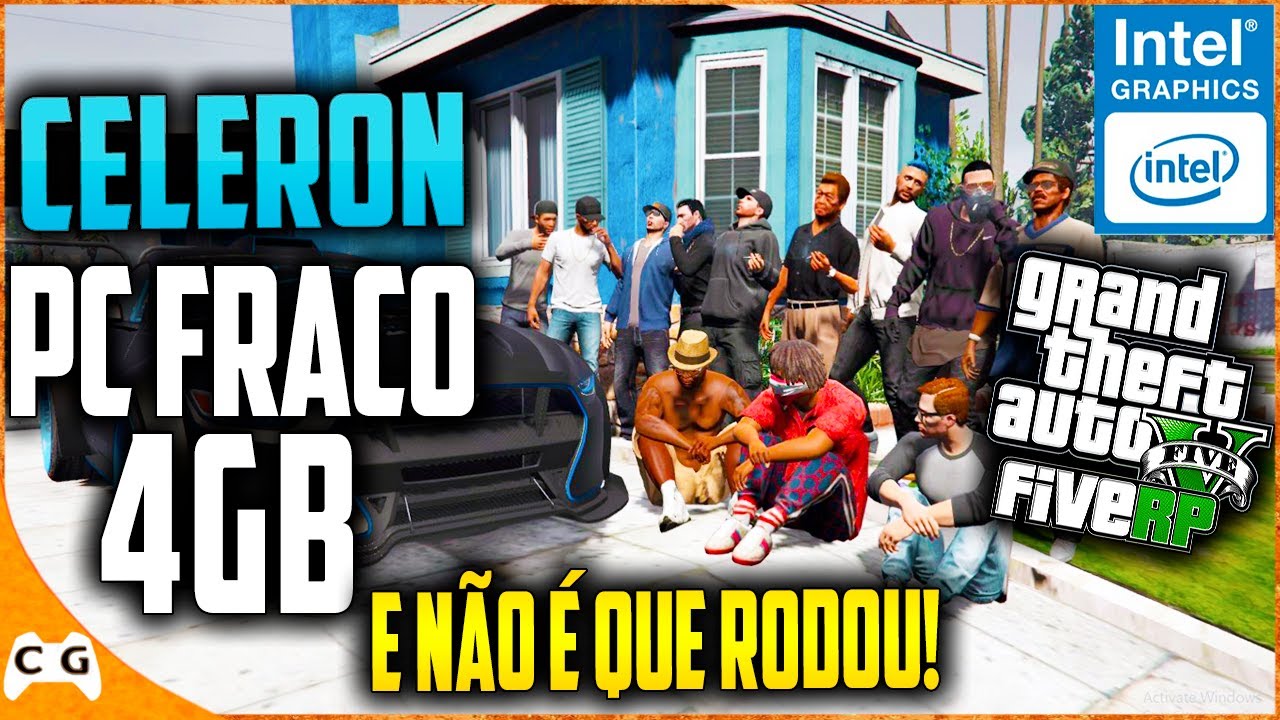 GTA 4 Em PC Fraco 4gb de RAM Sem Placa de Vídeo Intel HD Graphics #588 