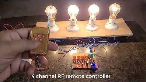 4 Channel RF Relay Board | Wireless Remote Control for AC Devices | DIY Electronics Project