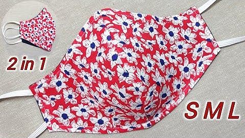 Very Easy New 2 in 1 & 3 layer mask - All Sizes | Face Mask Sewing Tutorial | Diy Breathable Mask