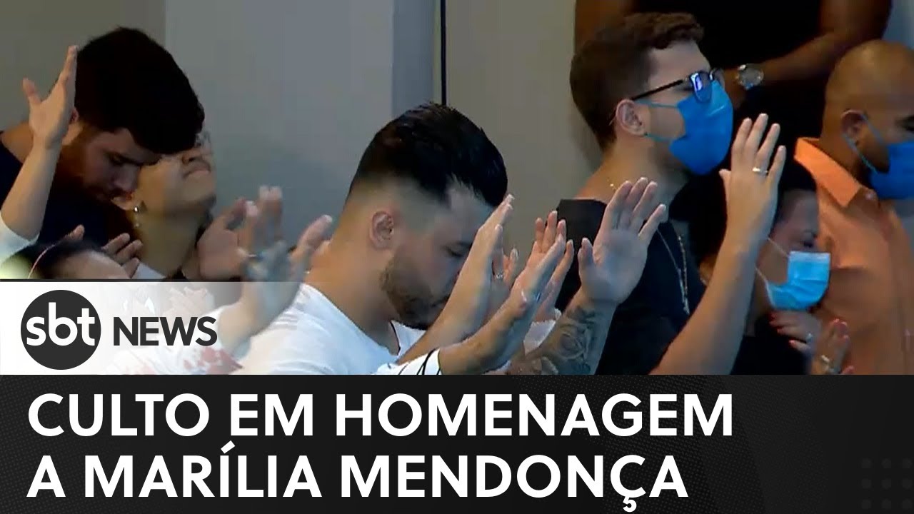 Parentes de Marília Mendonça realizam culto em homenagem à cantora