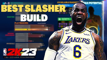 BEST SLASHER BUILD IN NBA 2K23 - SLASHING PLAYMAKER BUILD WITH ELITE CONTACT DUNKS AND BULLY BADGE