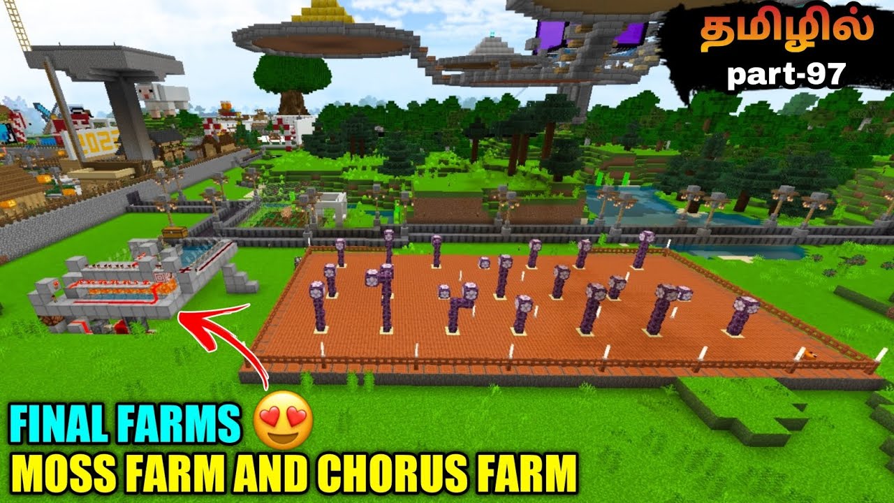 Minecraft Pocket Edition Survival Gameplay Final Farms In Tamil