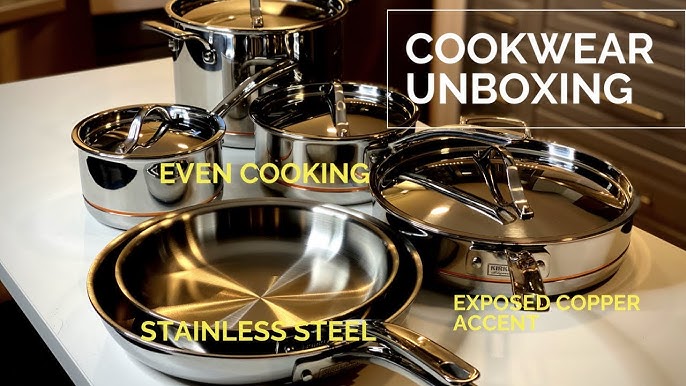 All-Clad d3 Stainless Steel 10-piece Cookware Set Unboxing