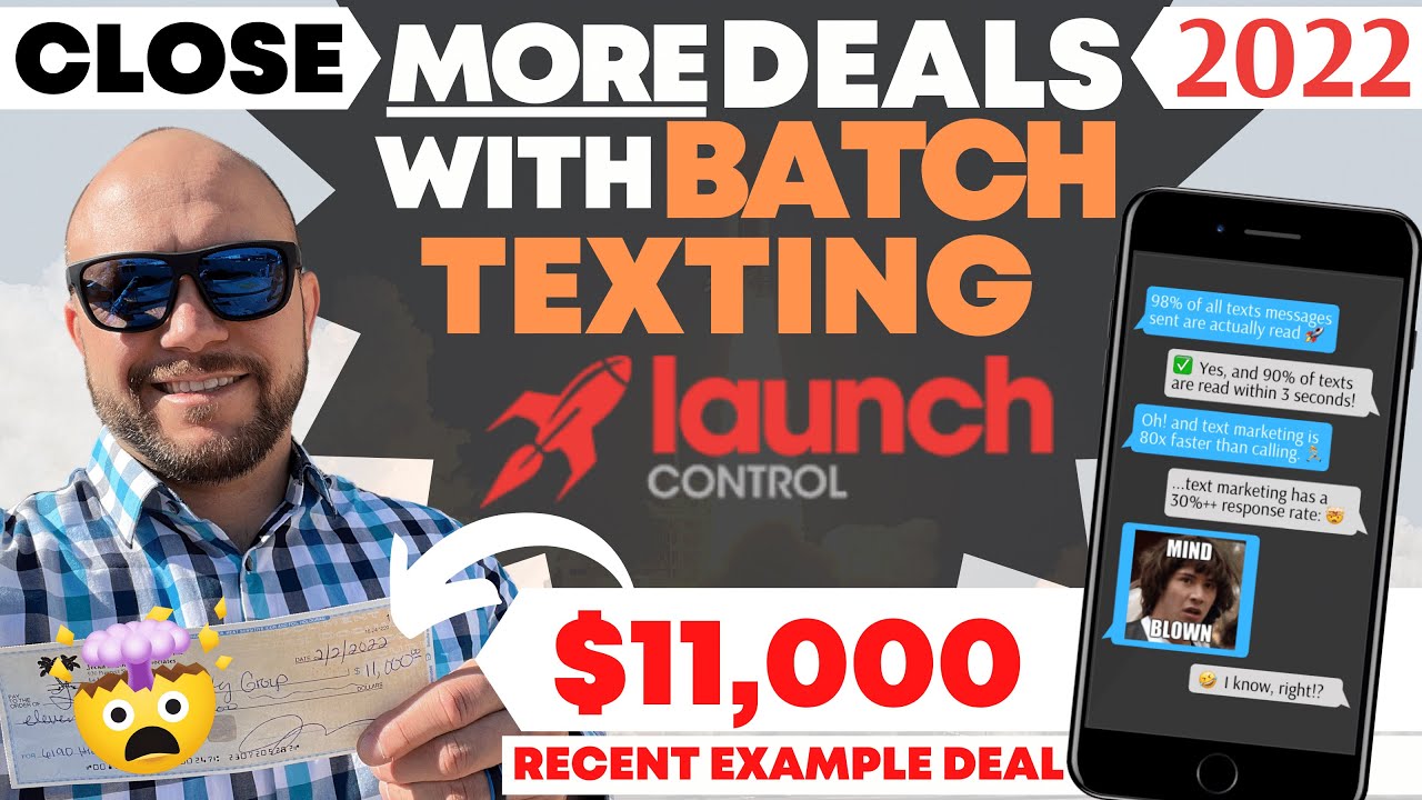 Launch Control Real Estate ⚙️ Batch Text Message Marketing YouTube