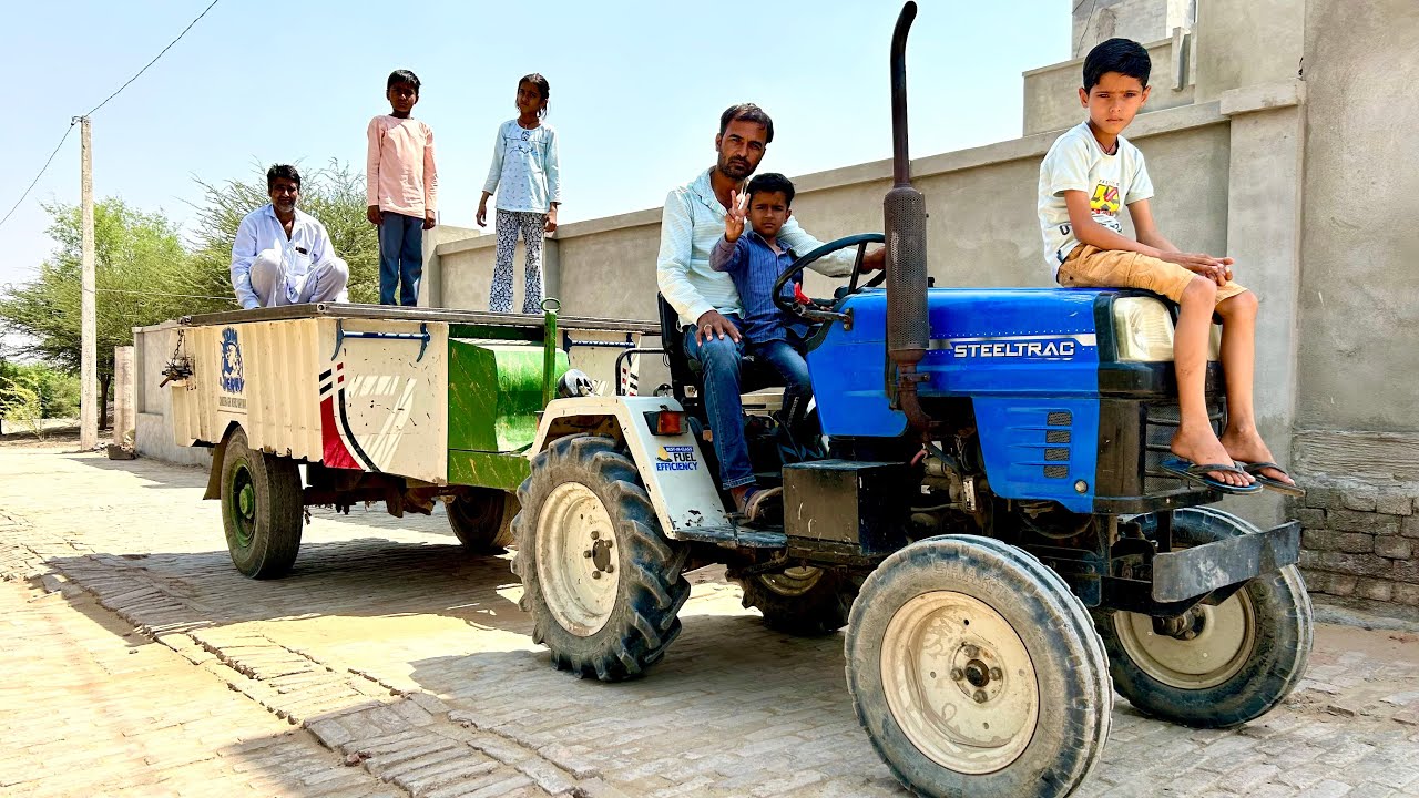 Escort Steeltrac 15 Going To Village || Mini Tractor || Diy Tractor