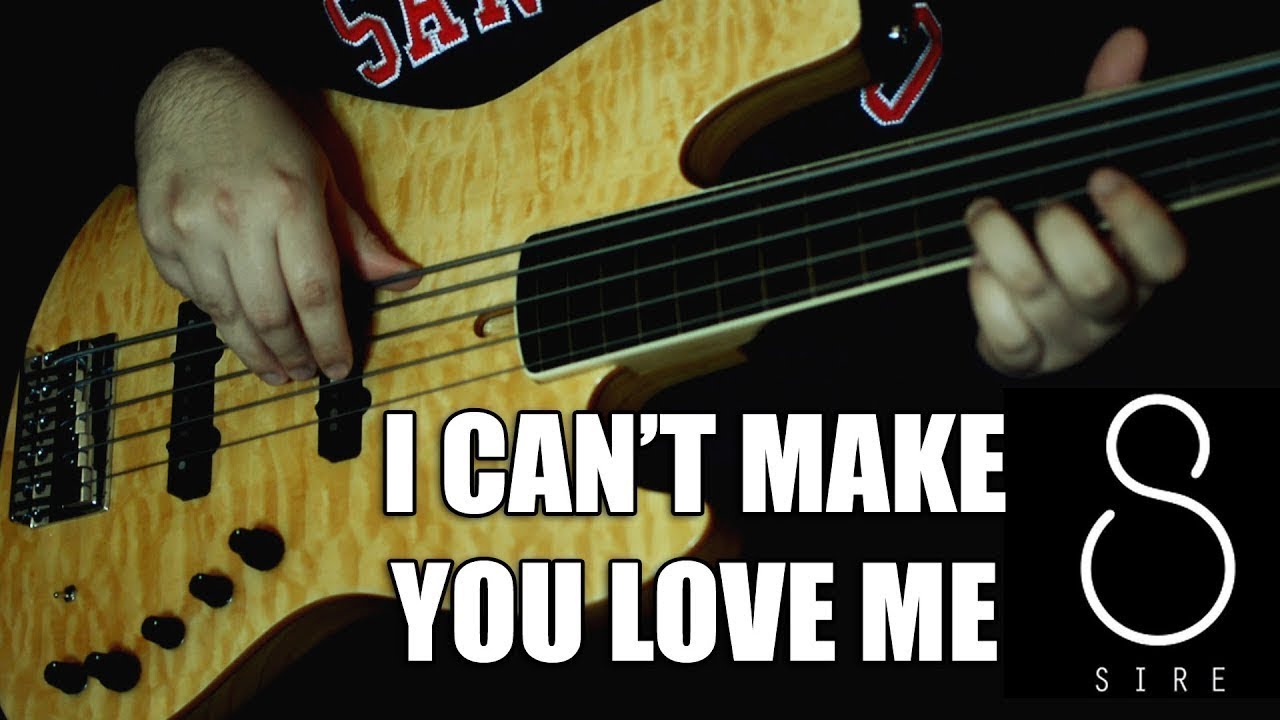 Sire V9 Fretless Bass sound test - I Can't Make You Love Me - bass cover 