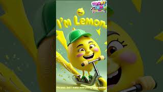 I’m Lemon! 🍋 Small, Yellow, and sour | Lemon Cartoon Fruits | Nursery Rhymes - ToonyTune