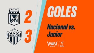 Nacional vs. Junior (goles) | Liga BetPlay Dimayor 2025-1 | Fecha 20