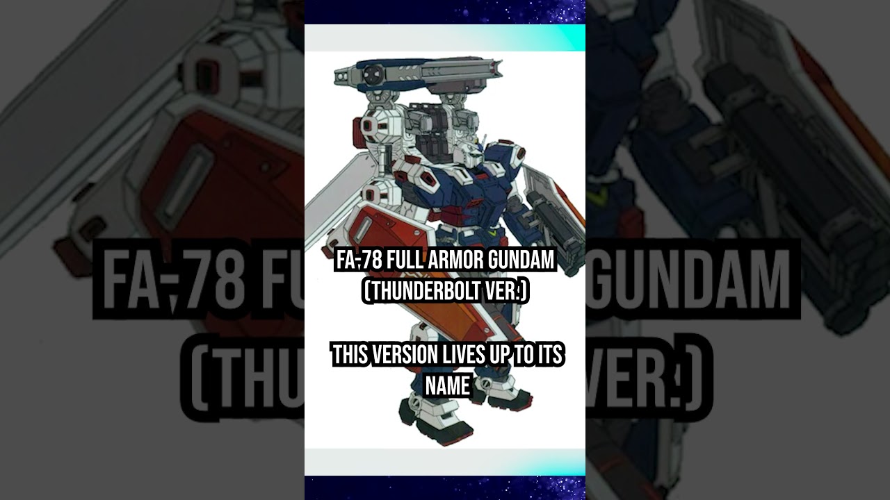 FA 78 Full Armor Gundam Thunderbolt Ver 