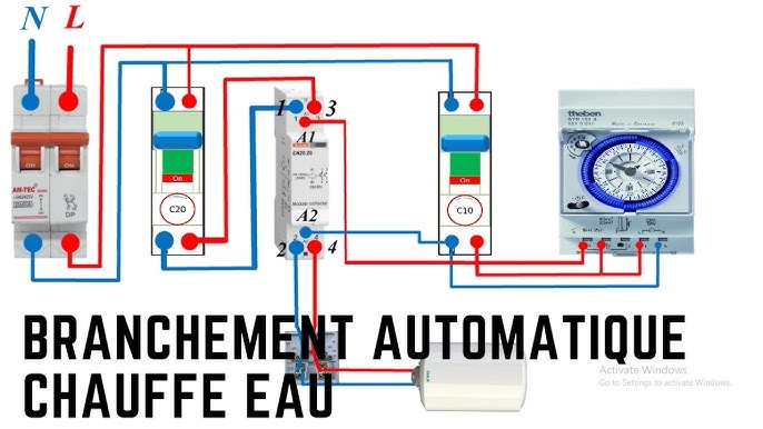Comment brancher une horloge modulaire sur son chauffe eau 