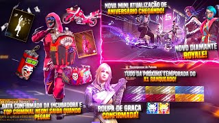 DATA CONFIRMADA DOS TOP CRIMINAL, ATUALIZAÇÃO CHEGANDO, ROUPA DE GRAÇA, DIAMANTE ROYALE E MUITO MAIS