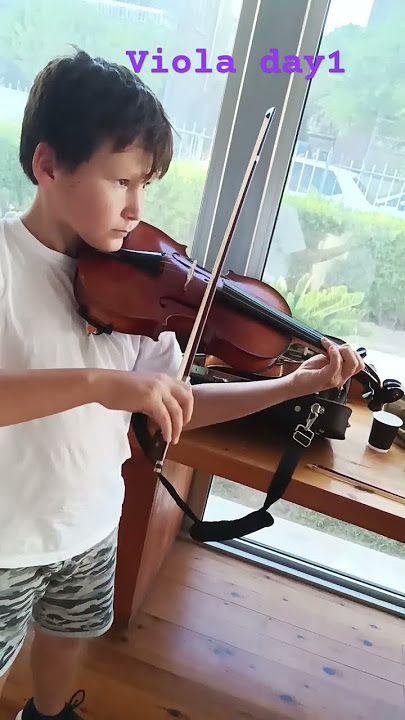 I've got #viola and will be a #violist in our youth orchestra. This is my first try out of it