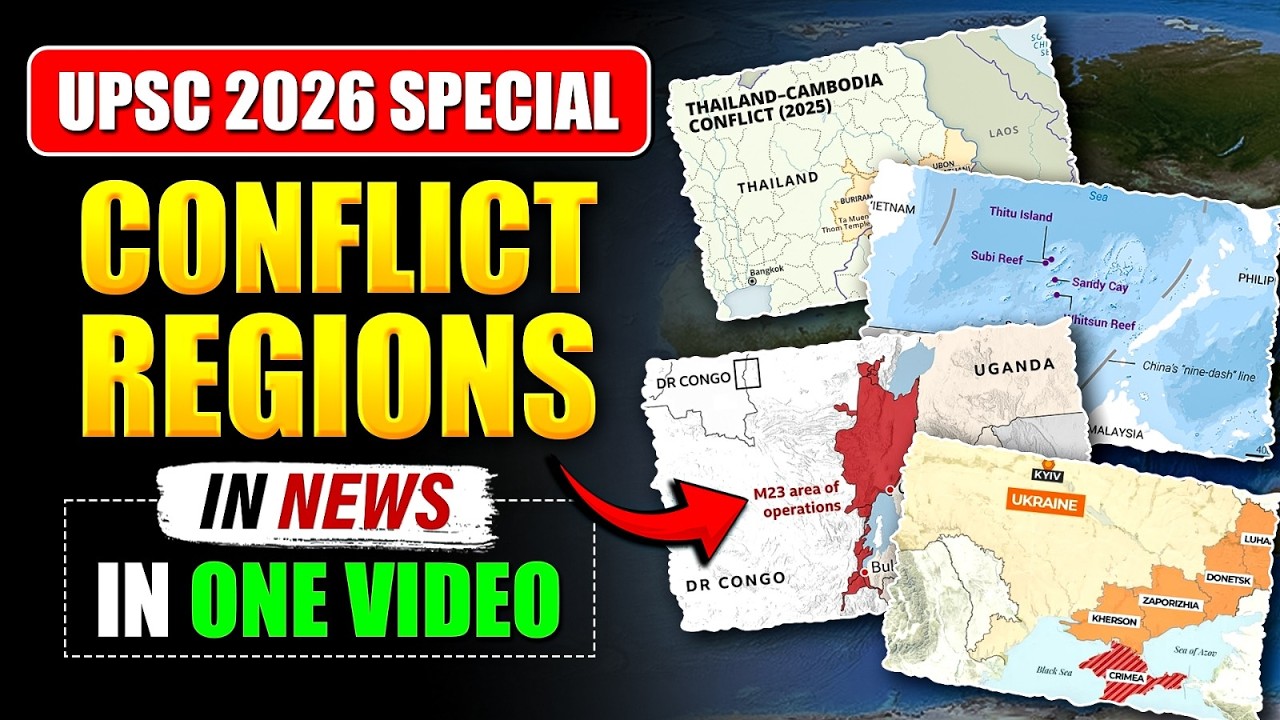 Revise All Important Conflict Regions in News | Prelims 2026 | PW | OnlyIAS