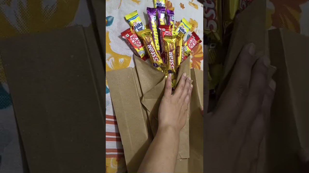 How to make chocolate bouquet at home| #art #craft #homeartncraft #craftycorner #craftyideas