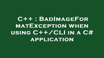 C++ : BadImageFormatException when using C++/CLI in a C# application