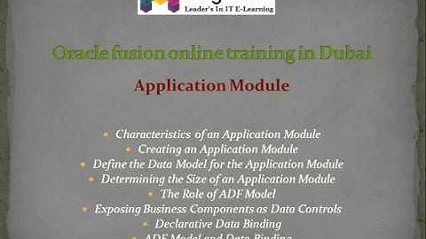 oracle fusion adf Online Training in Africa