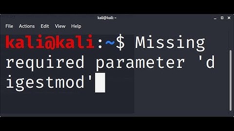 [SOLVED]| Missing required parameter 