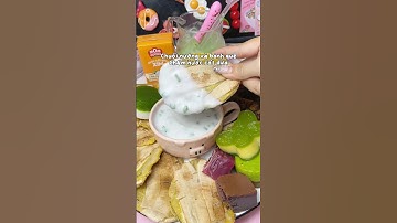 cách pha nước cốt dừa chấm chuối nướng và bánh quê ngon không cần nạo dừa