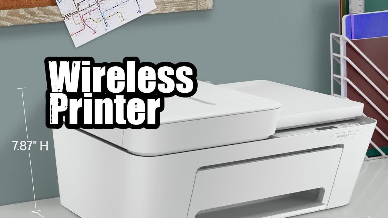 Review HP DeskJet 4155e Wireless Color Inkjet Printer YouTube