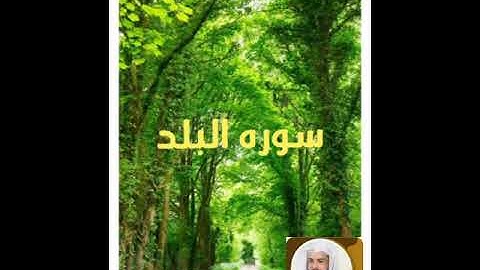 سورة البلد بصوت الشيخ خالد الجليل