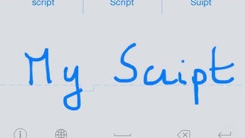 Handwriting keyboard for iPhone|iOS